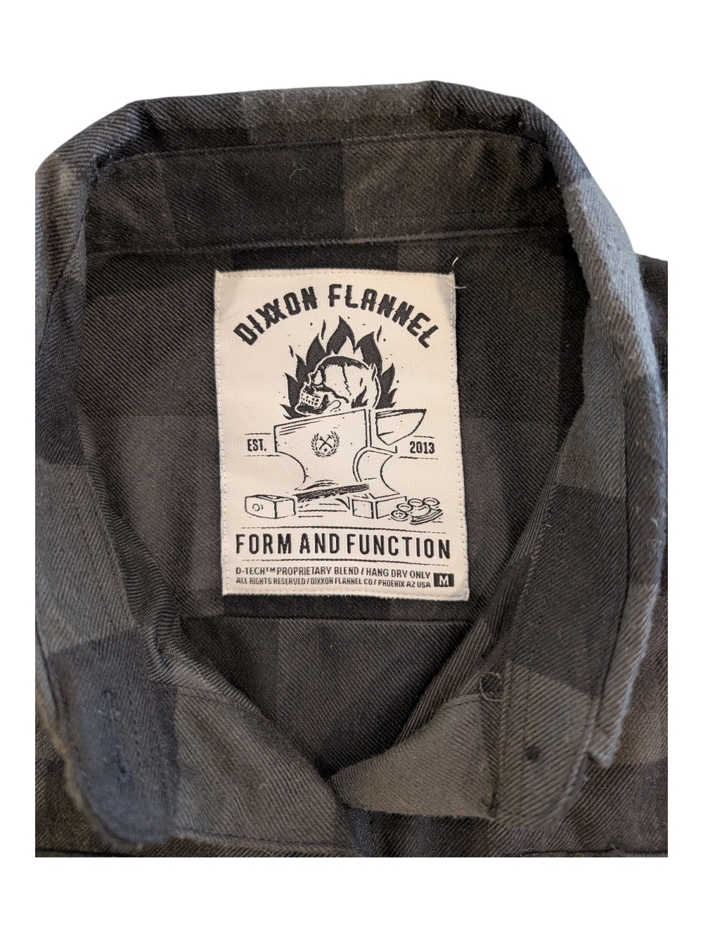 DIXXON Black and Gray Plaid Button-Down Shirt - Picture 4 of 7